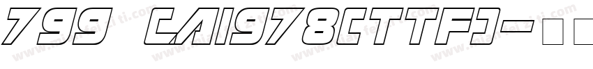 799 CAI978(ttf)字体转换